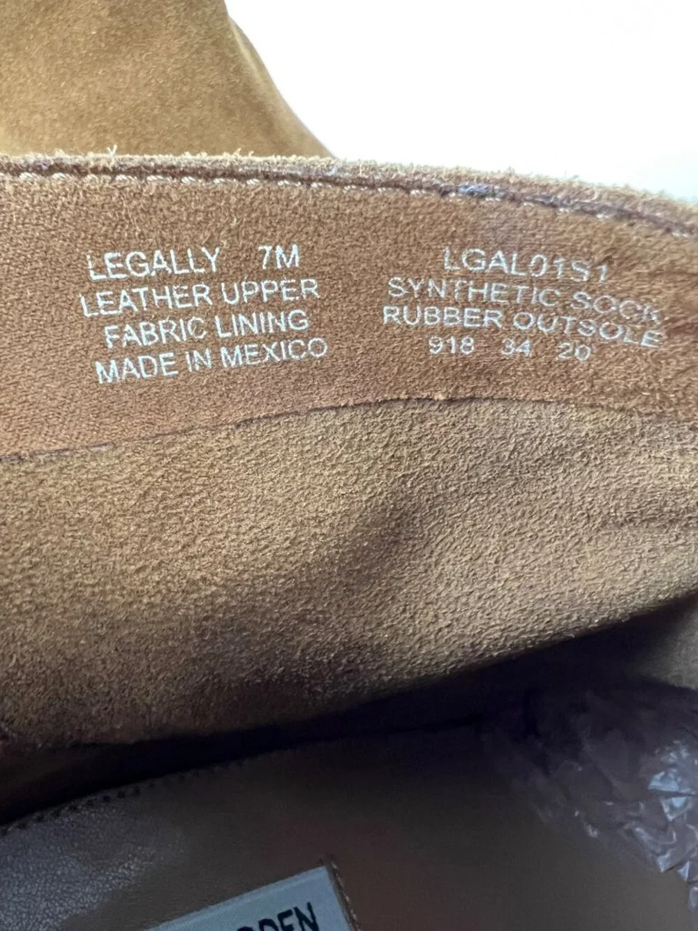 Steve Madden Womens Legally Ankle Boots Brown Suede Block Heel Back Zip size 7